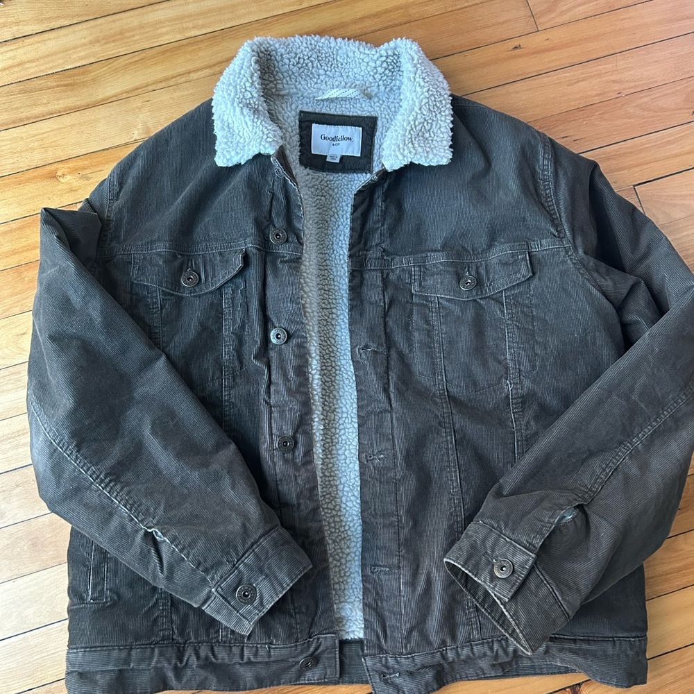 Goodfellow & Co Men's Dark Green Sherpa Jacket